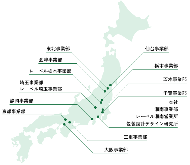 地域に密着した生産・サービス拠点